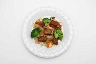 175キハダマグロと野菜のバターじょうゆいため