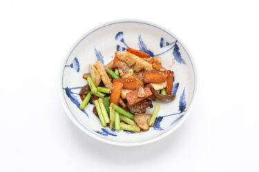 279豚肉とエリンギのごまみそいため