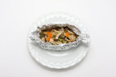 267塩麴鶏肉ときのこのホイル焼き